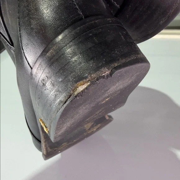 Tory Burch Brooke Black Leather Ankle Boots - Picture 10 of 14